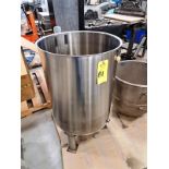 Stainless Steel Tank, 24" diameter X 32" diameter cone bottom, 1" outlet (Required Loading Fee: $