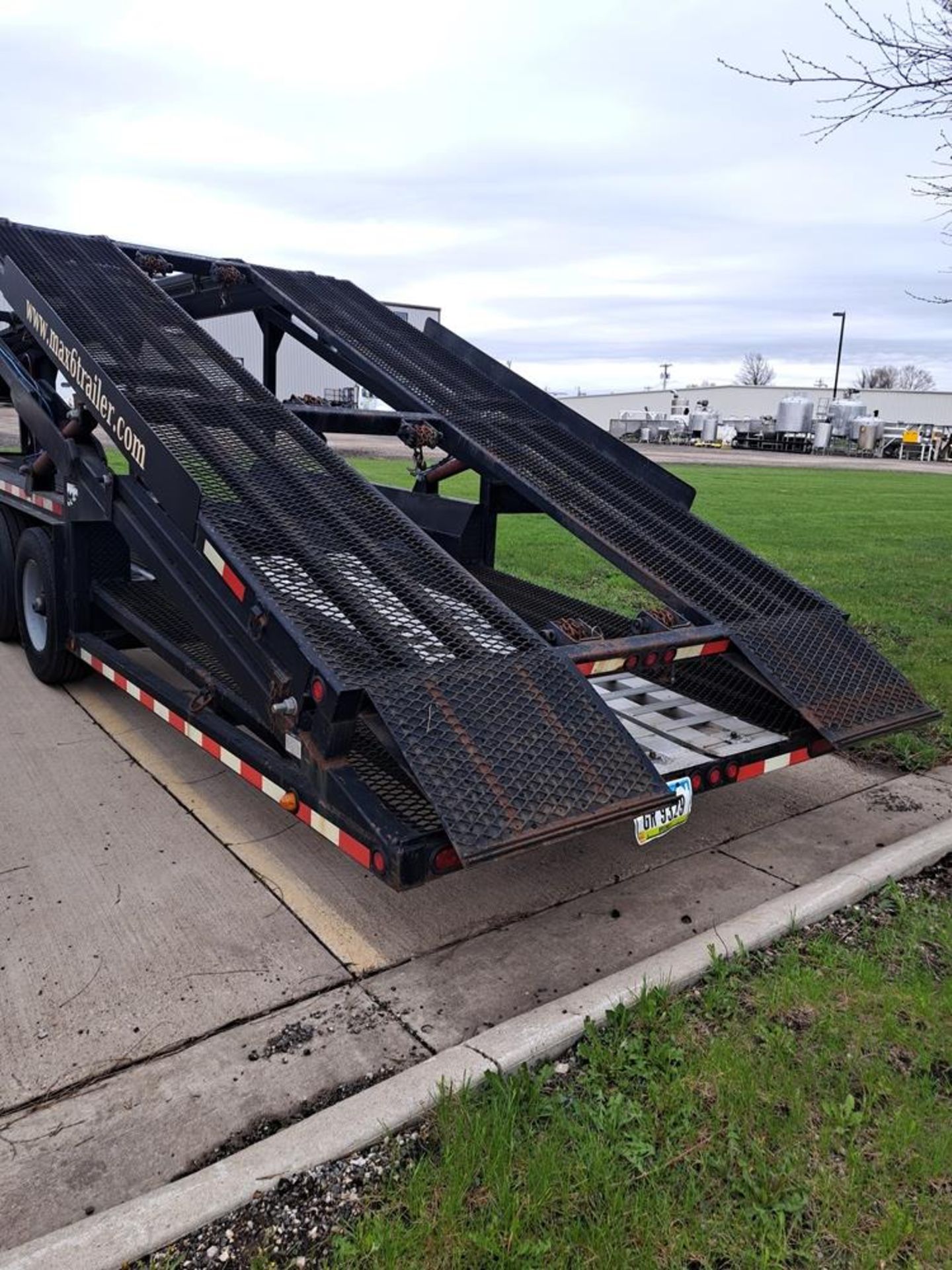 Kaufman Mdl. Max 6 Vehicle Transport Trailer, double deck, 8' wide X 54' long, 6-wheels, (2) storage - Image 10 of 12
