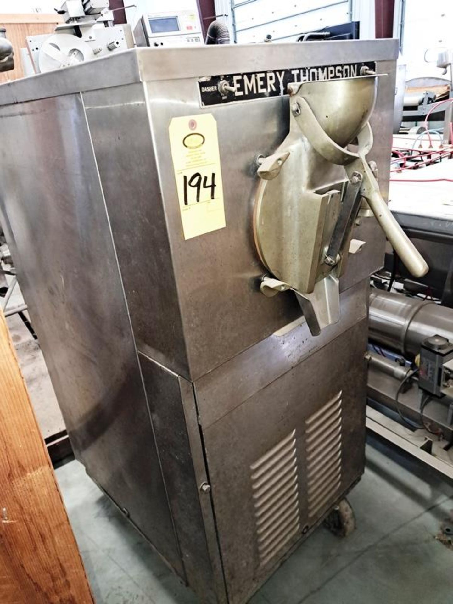 Emery Thompson Batch Freezer (Required Loading Fee: $25.00) NO HAND CARRY (Price Is For Simple