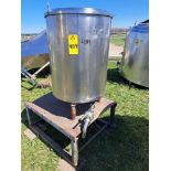 Stainless Steel Jacketed Tank, 24" diameter X 36" deep (Required Loading Fee: $25.00) NO HAND