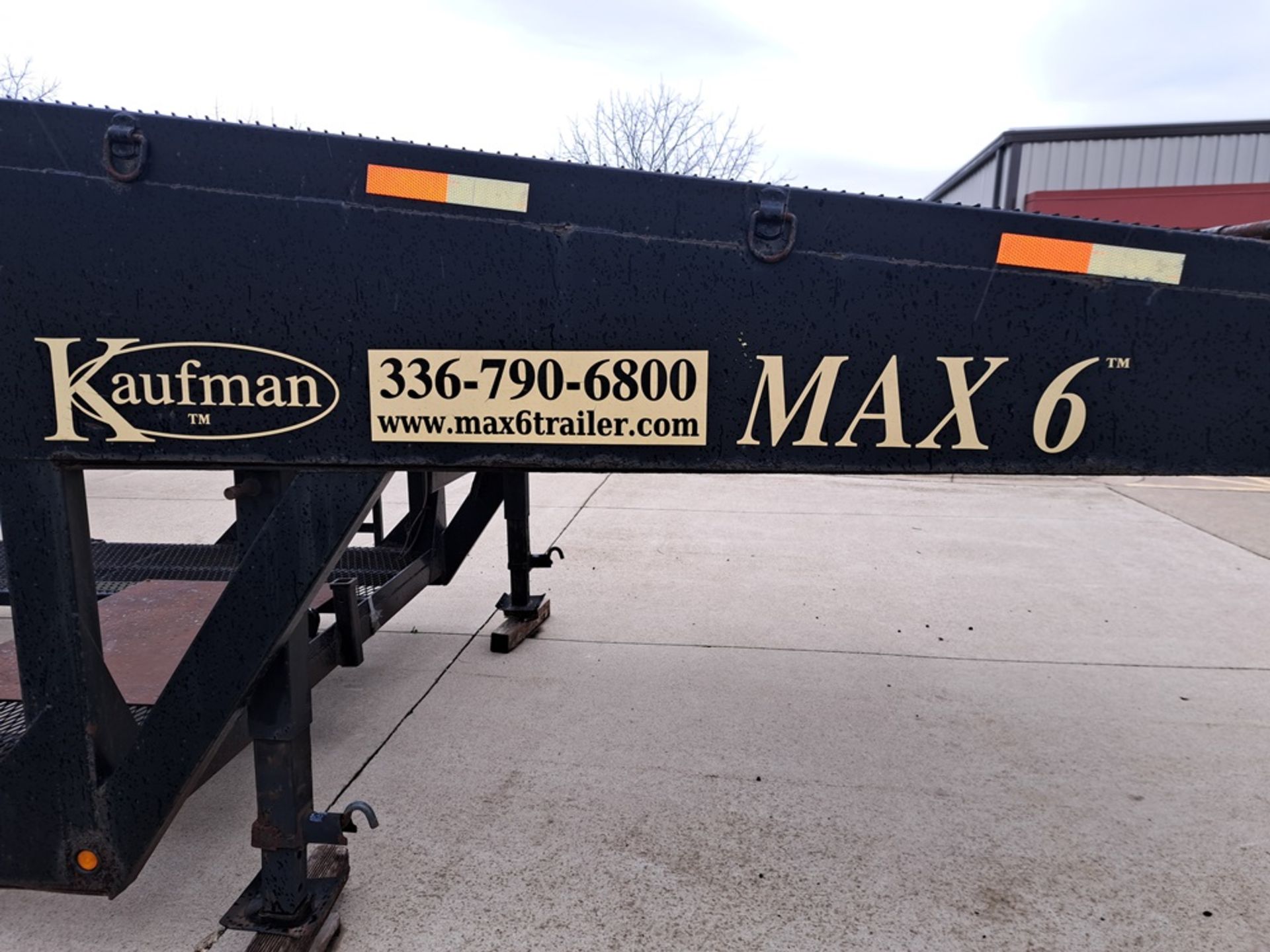Kaufman Mdl. Max 6 Vehicle Transport Trailer, double deck, 8' wide X 54' long, 6-wheels, (2) storage - Image 3 of 12