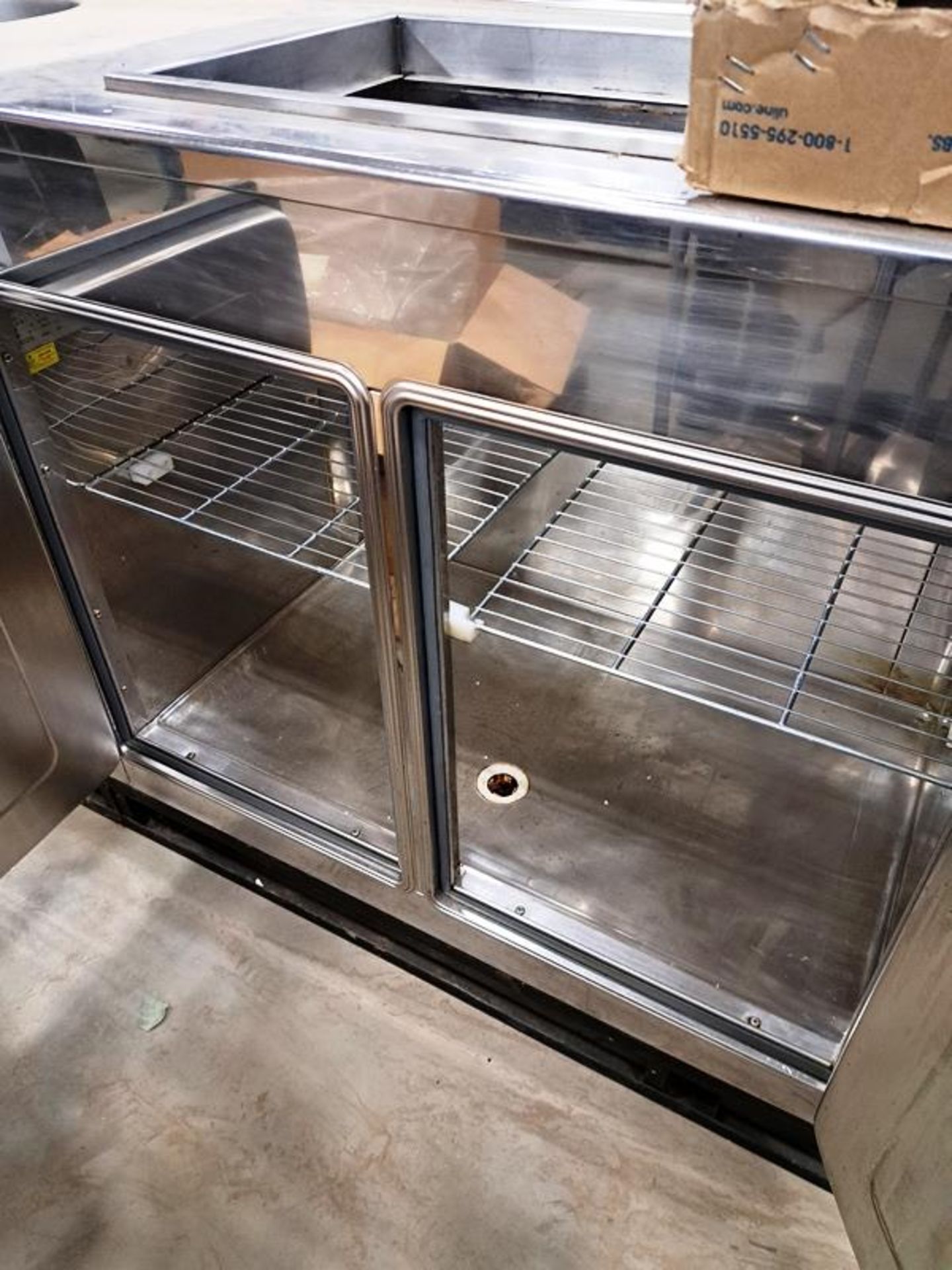 Stainless Steel Cabinet with sink, refrigerated, 26" wide X 11' long, 2-refrigerated doors, 2-door - Image 6 of 6