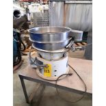 Sweco Vibratory Screener, 16" diameter, double deck on stainless steel table, 115 volts (Required