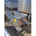 Stainless Steel Tank, 21" wide X 51" long X 16" deep (Required Loading Fee: $50.00) NO HAND CARRY (