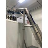 Liftrac Mdl. Z Conveyor Incline Stainless Steel Frame Conveyor, flat 9' by 15', incline 8' flat,