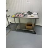Stainless Steel Table, 4' X 30" X 36" (Required Loading Fee: $25.00) NO HAND CARRY (Price Is For