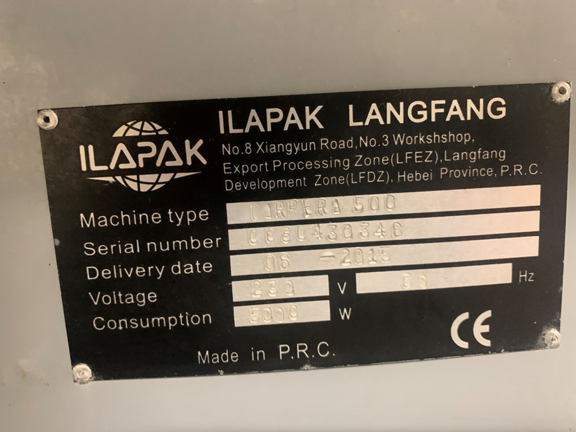 Ilapak Mdl. Carrera 500 Flow Wrapper, Ser. #D68642024-6 with Smart Date X 60 Code Dater, Mfg. - Image 12 of 13