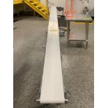 QC Conveyor Mdl. HC200 Stainless Steel Frame, Ser. #196990, Mfg. 2020, with VFD, 8" wide X 18'