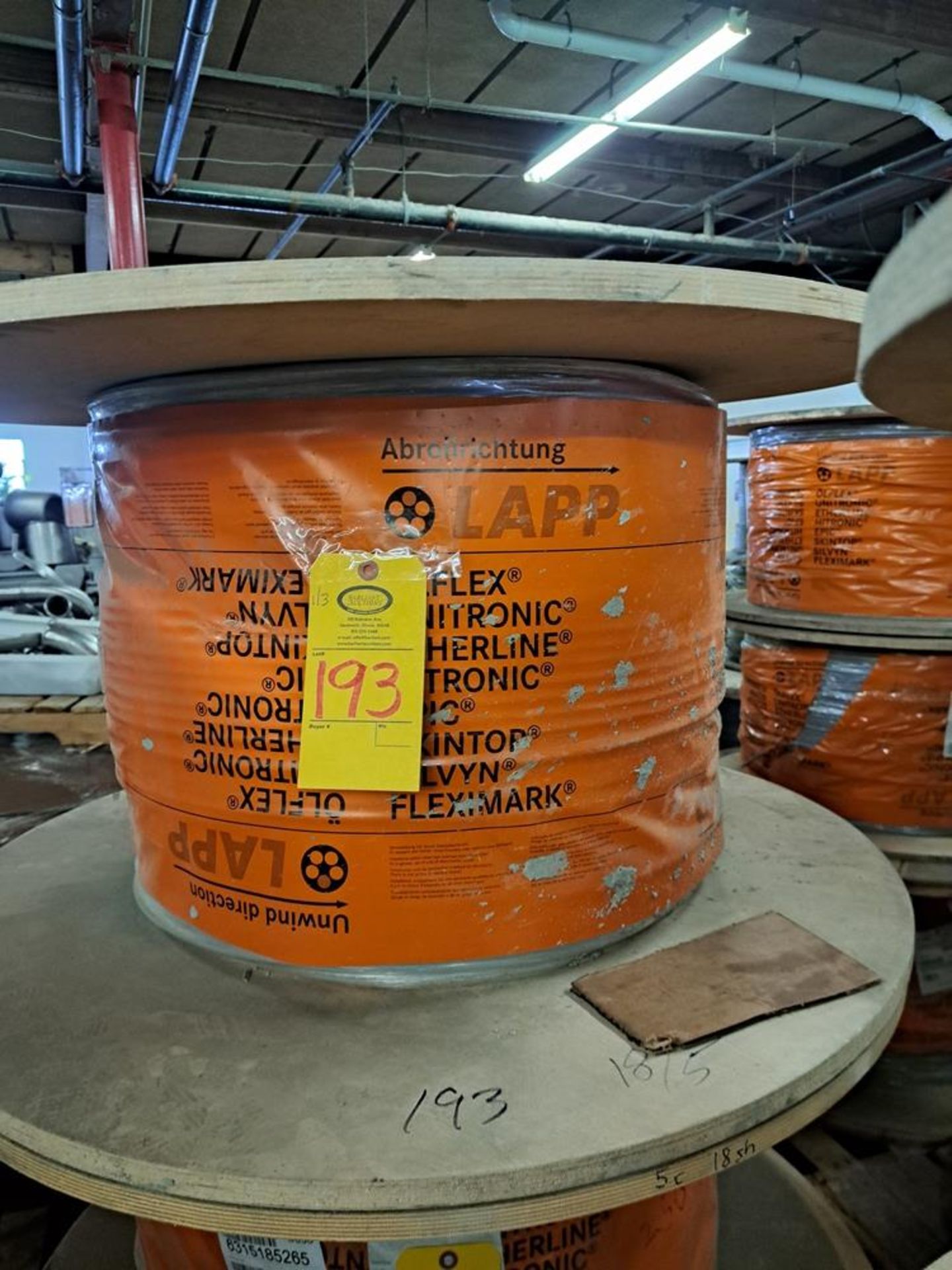 Lot of Olflex 190 CY 5G1 18/5C, (3) spools of wire , 3,000 ft, 2,000 ft, 2,000 ft (Located in - Image 2 of 7