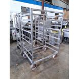 Stainless Steel Smoke Trucks, 32" wide X 46 1/2" long X 68 1/2" tall (Located in Plano, IL)