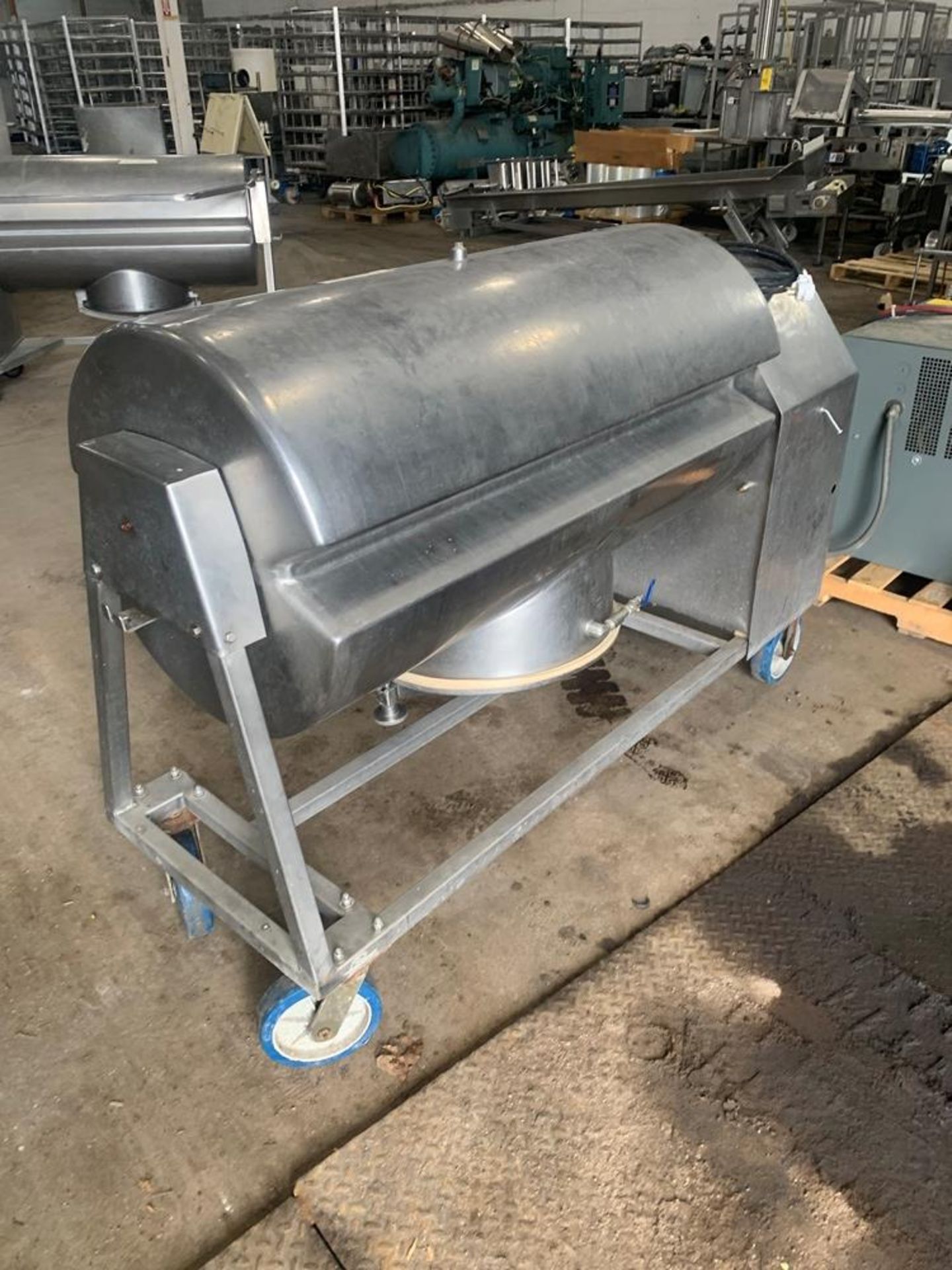 Stainless Steel Vacuum Tumbler, 110 volts, 1 phase, 4' long X 2' diameter drum (Located in Plano, - Image 8 of 14