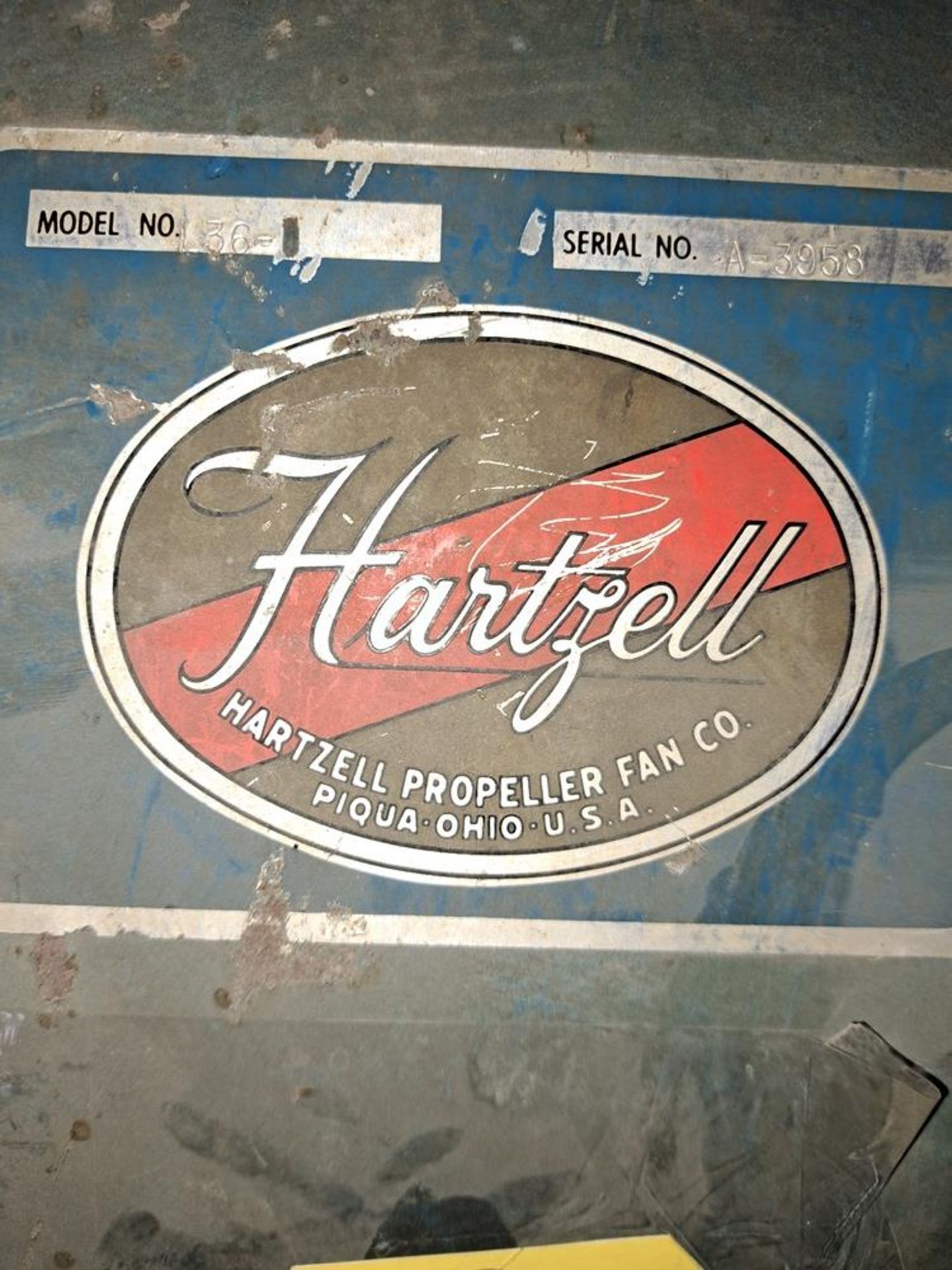 Hartzell Mdl. 136 Fan, portable, 36" diameter (Located in Plano, IL) - Image 4 of 4