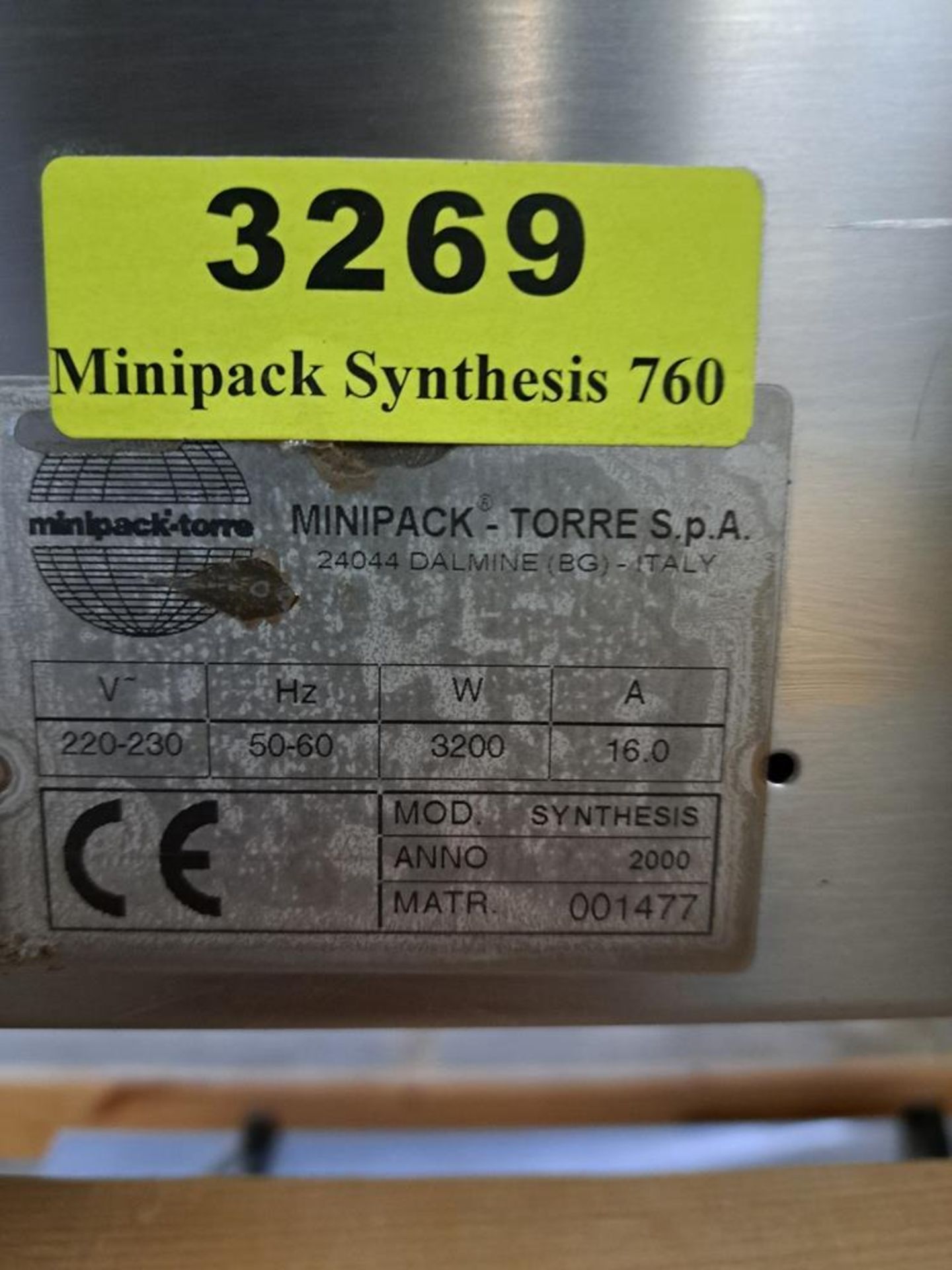 Mini Pack Mdl. Synthesis Shrink Wrap Machine, Ser. #001477, 220/230 volts (Located in Sandwich, IL) - Bild 7 aus 7