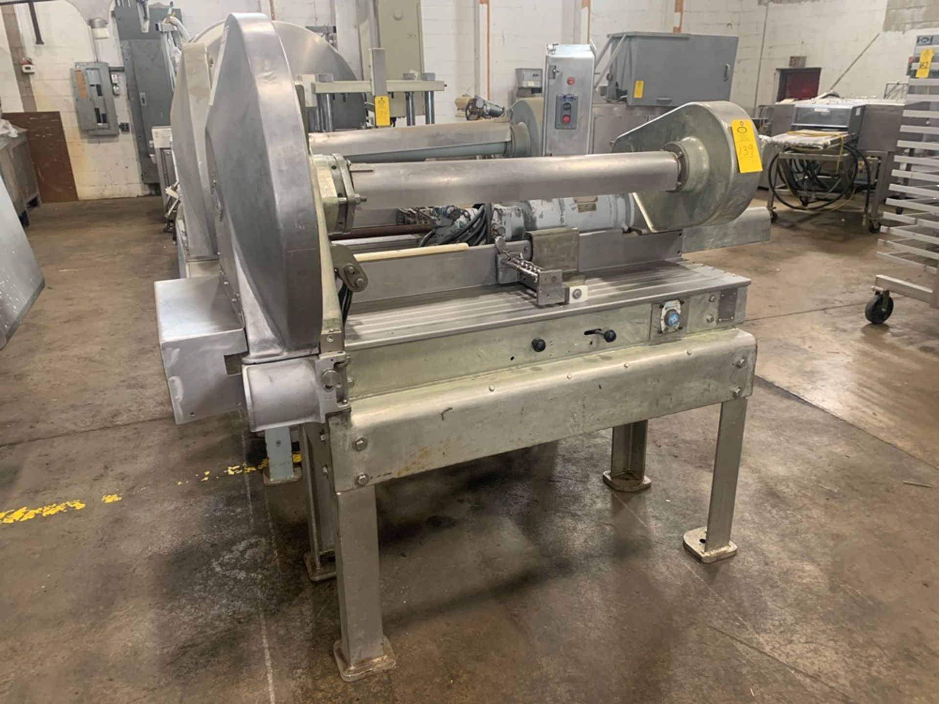 Anco Mdl. 827 Ram Feed Bacon Slicer, re-tinned (Located in Plano, IL)