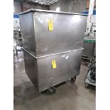 Stainless Steel Portable Vat, 3' wide X 4' long X 28" deep (Located in Plano, IL)