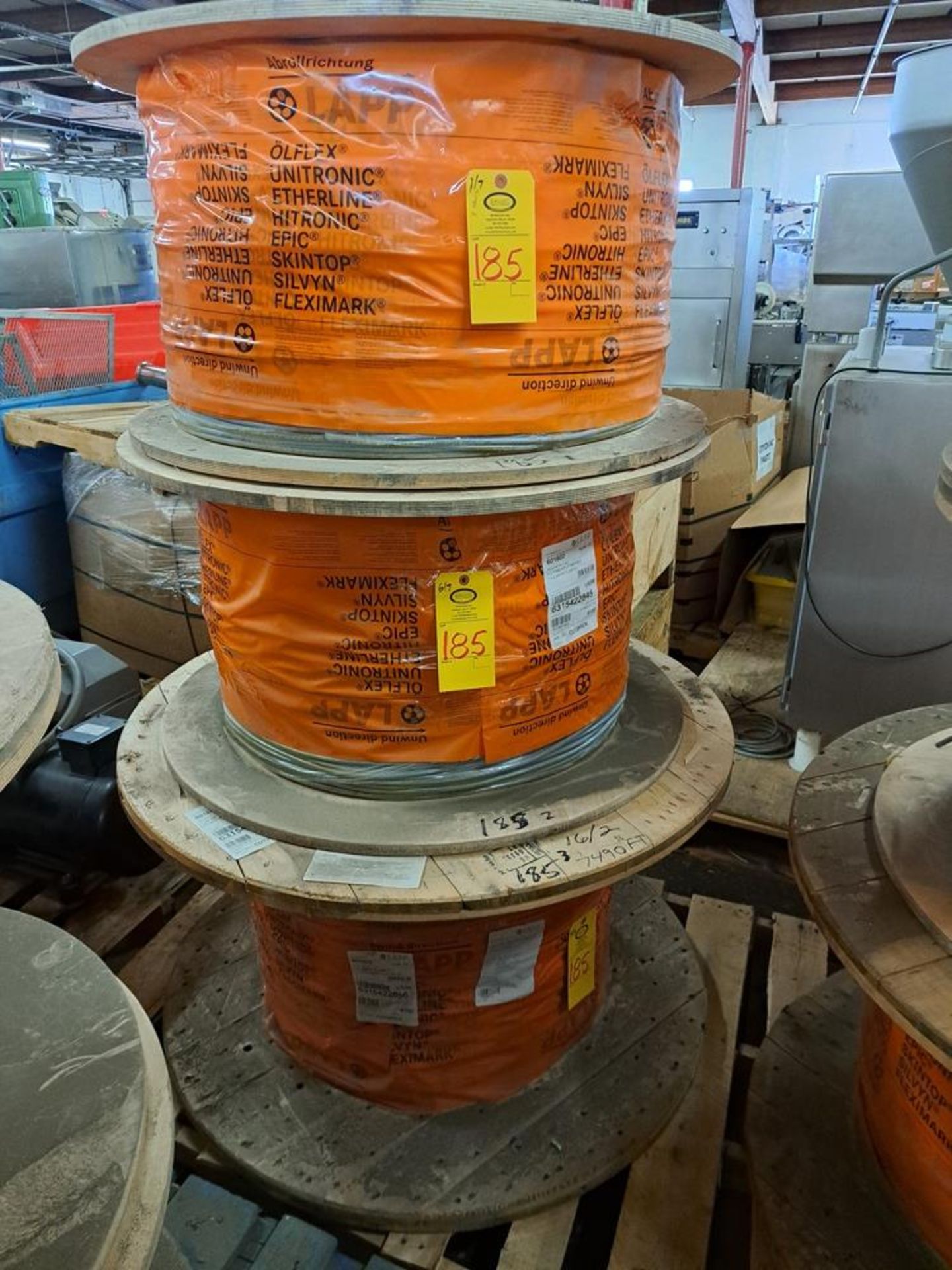 Lot of LAPP Olfex, 190 3G1.5 16/3C, (4) spools of wire 5,000 ft, 3,000 ft, (2) partials (Located - Image 2 of 9