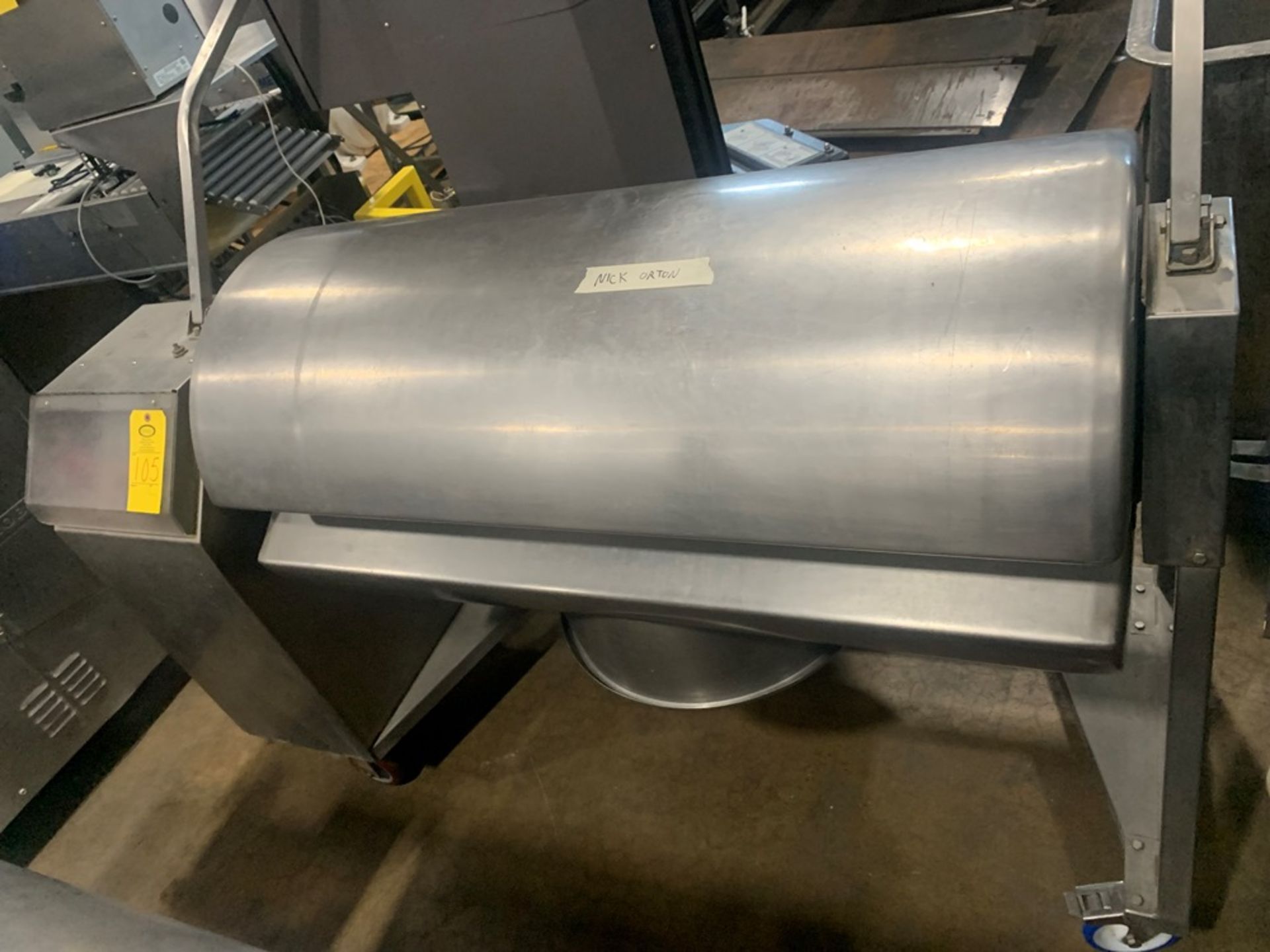 Stainless Steel Vacuum Tumbler, 110 volts, 1 phase, 4' long X 2' diameter drum (Located in Plano, - Image 4 of 8