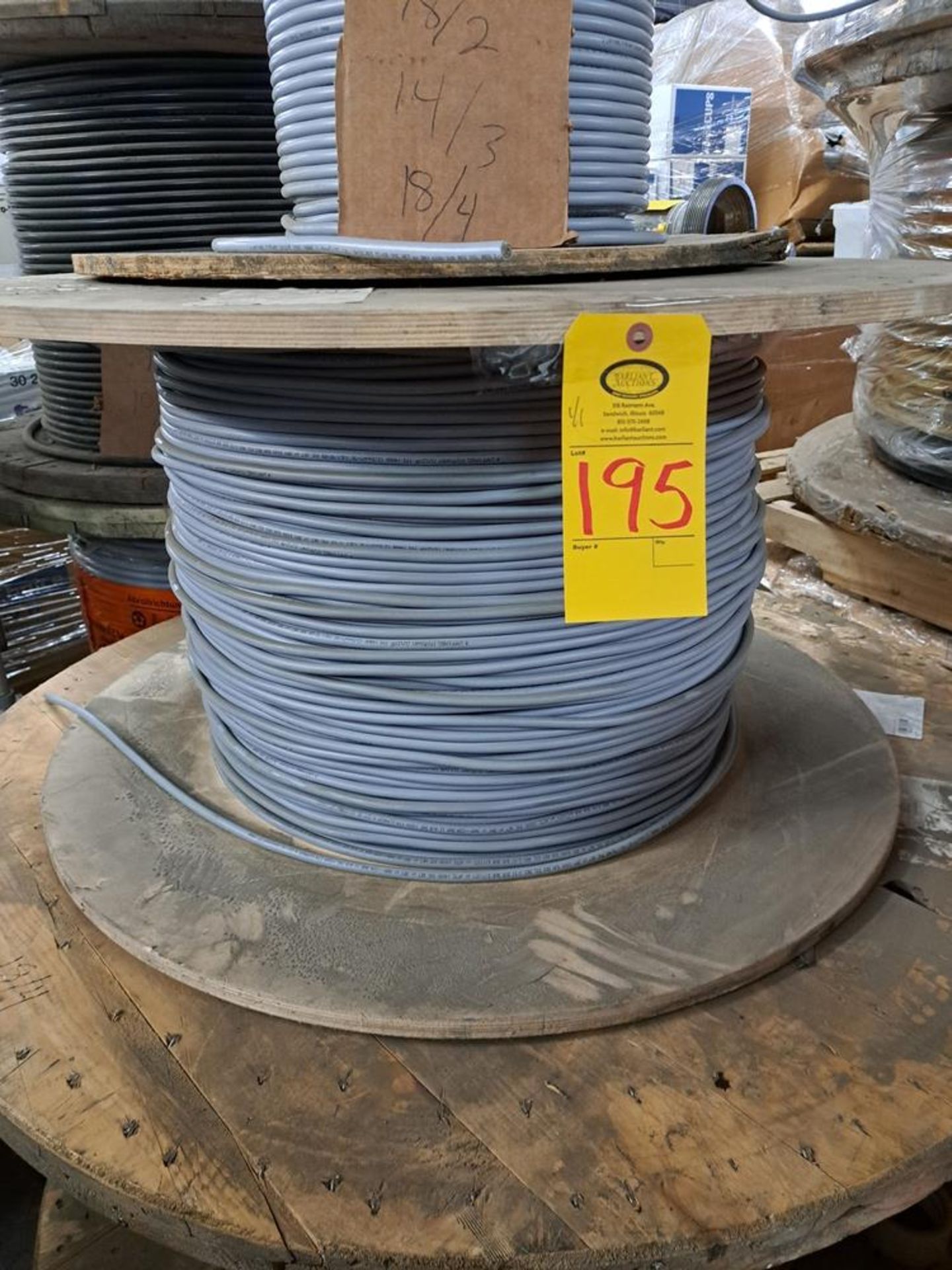 Lot of Olflex 190 14/3C, partial spool of wire (Located in Sandwich, IL)