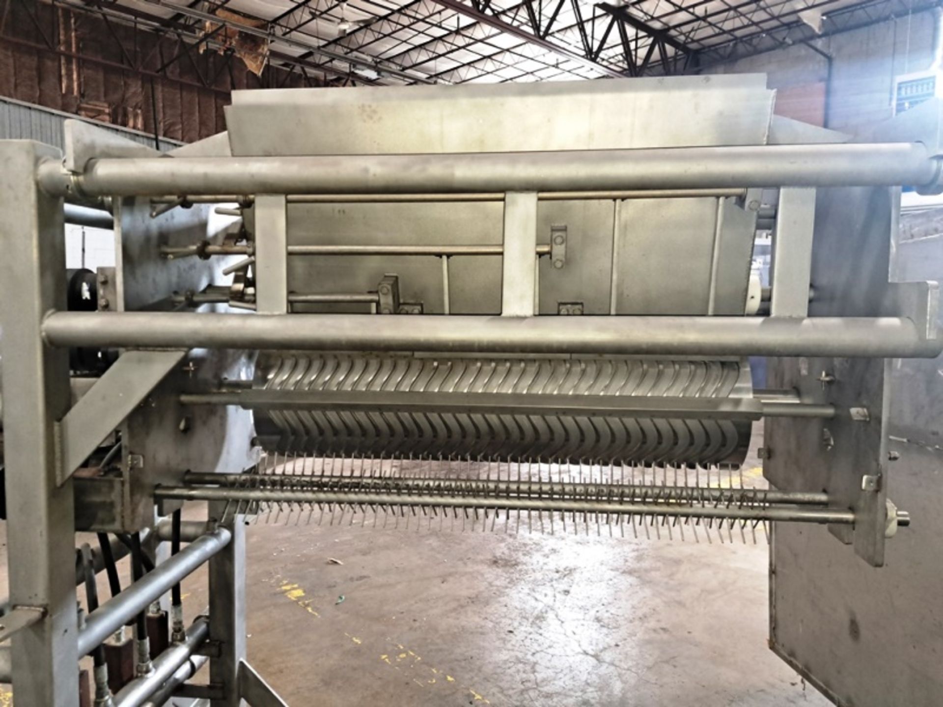 Stainless Steel Pizza Topping Applicator, 48" wide hopper, hydraulic operation (Located in Plano, - Image 2 of 5