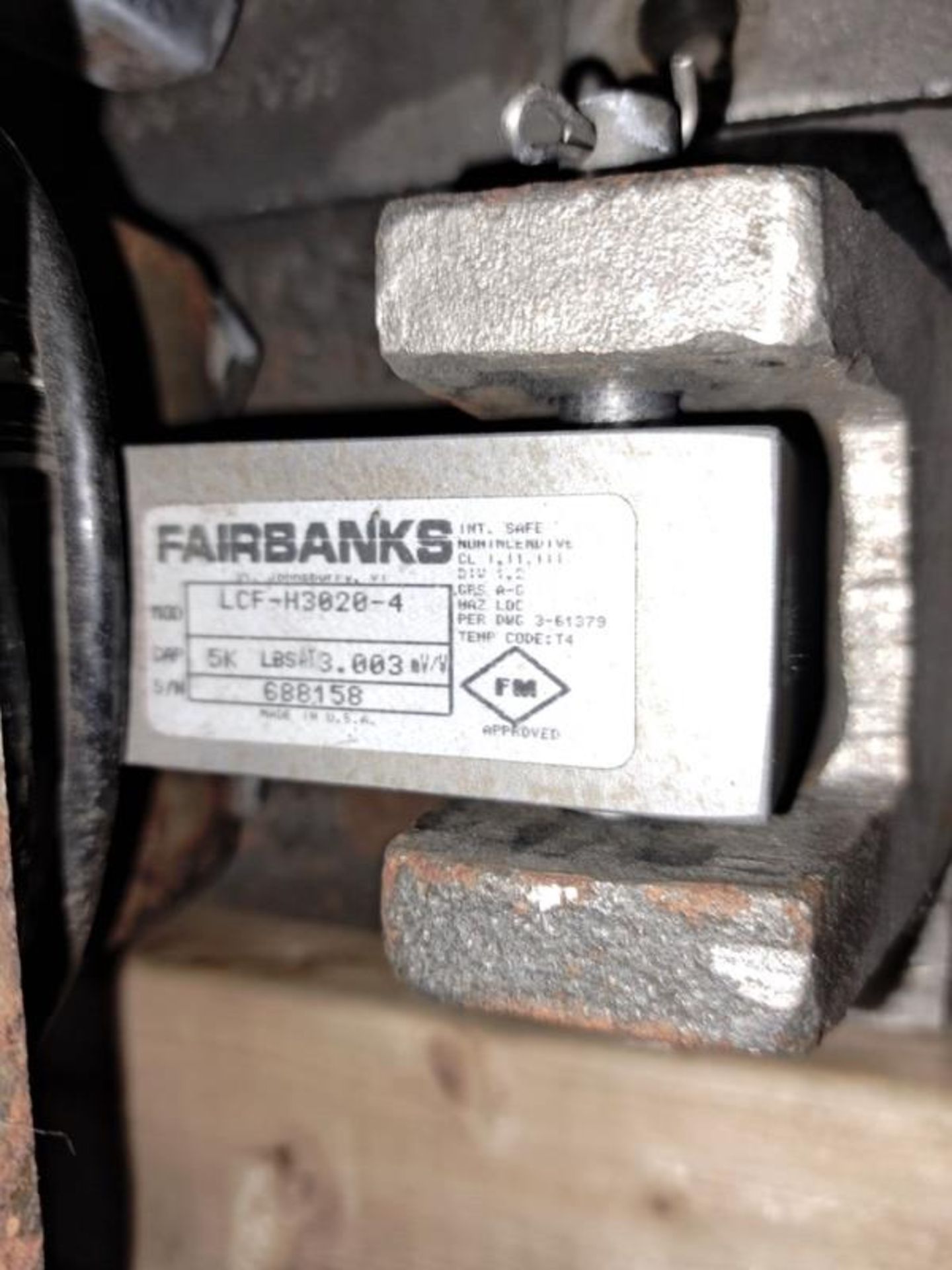 Lot of (4) Fairbanks Mdl. LCF-H-3020-4 Stainless Steel Load Cells, 5000 Lb. capacity, 4" X 4" base - Image 2 of 2