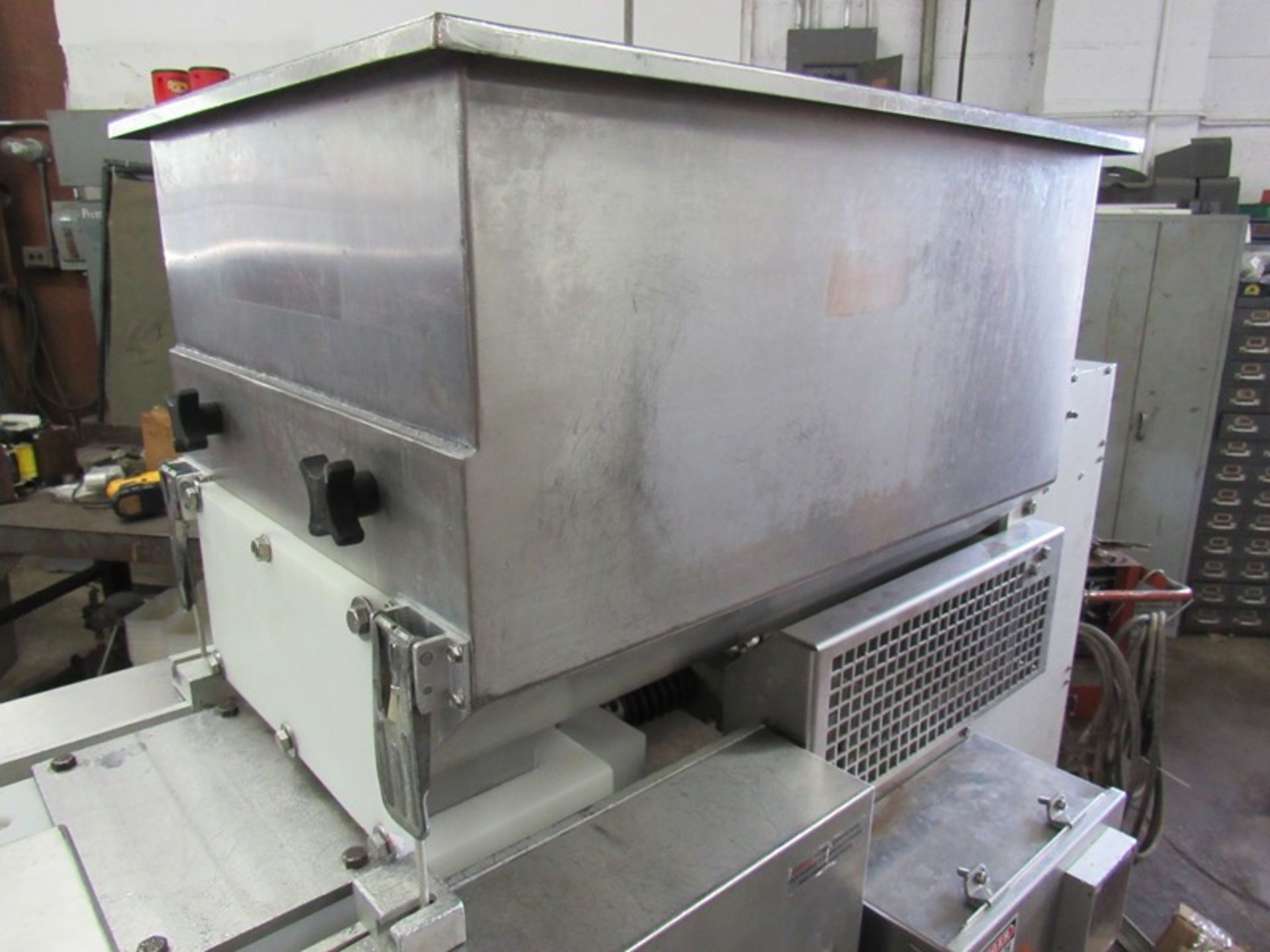Nutec Mdl. 710 Portable Patty Forming Machine with paper feed setup with 4 1/2" diameter X 3/8" - Image 4 of 10