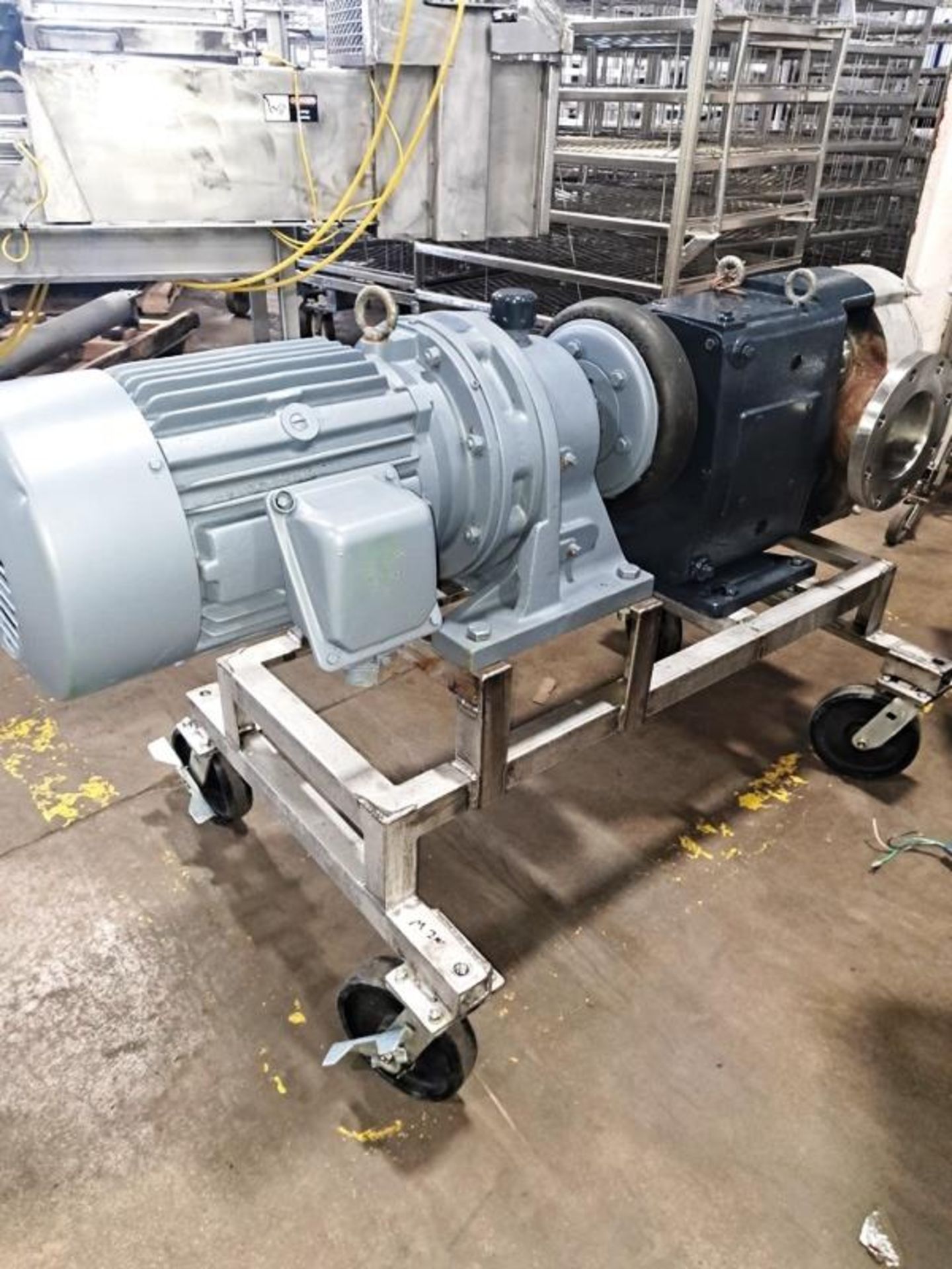 Waukesha Cherry-Burrell Remanufactured by Cherry-Burrell Positive Displacement Pump, stainless steel