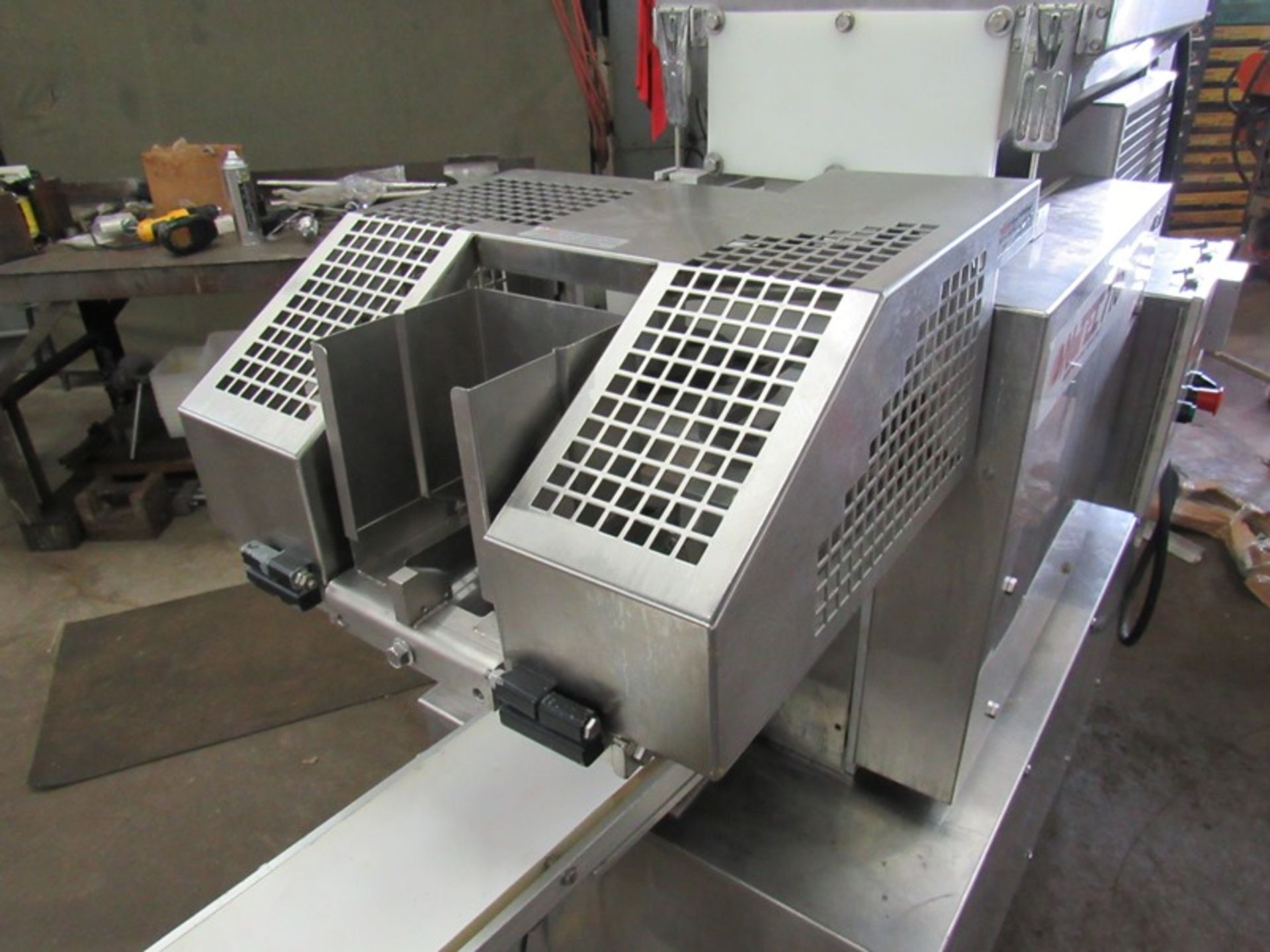 Nutec Mdl. 710 Portable Patty Forming Machine with paper feed setup with 4 1/2" diameter X 3/8" - Image 7 of 10
