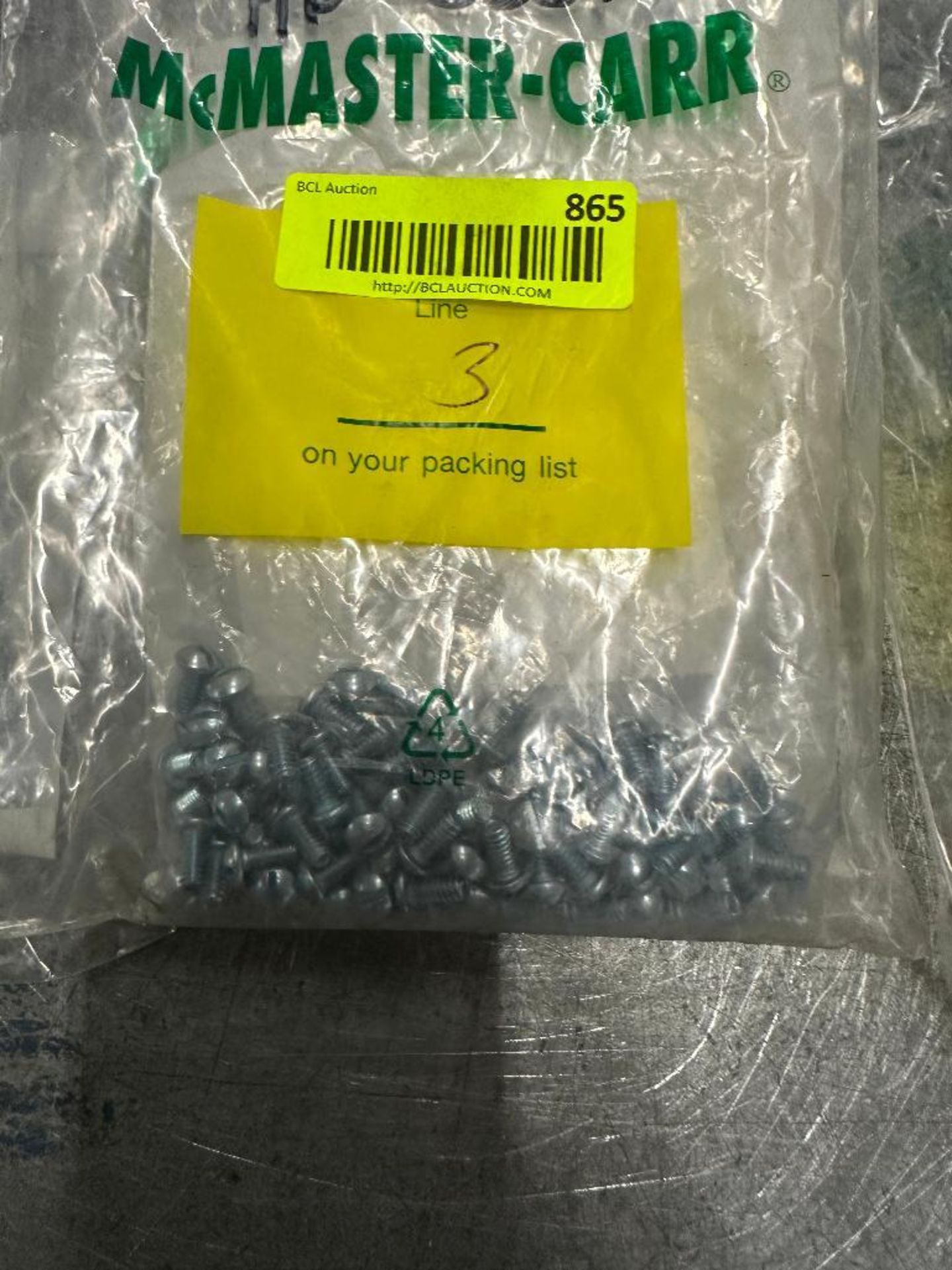 THREE BAG SET OF NUTS BOLTS AND WASHERS - Image 4 of 4
