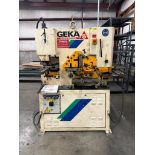 GEKA HYDRACROP 55/A PUNCH SHEAR IRONWORKER FABRICATION WORKSTATION