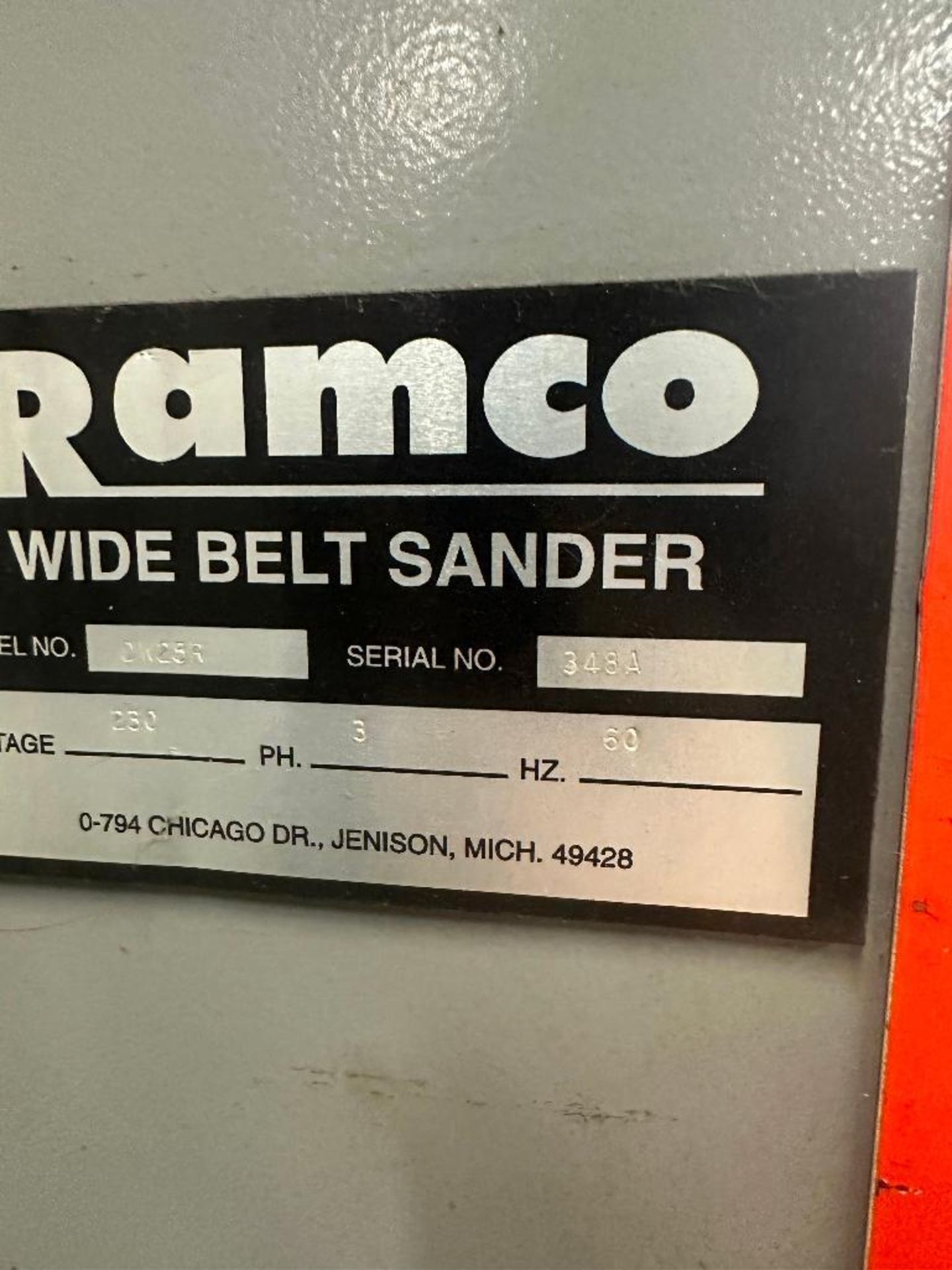 RAMCO WIDE BELT SANDER - Image 8 of 9