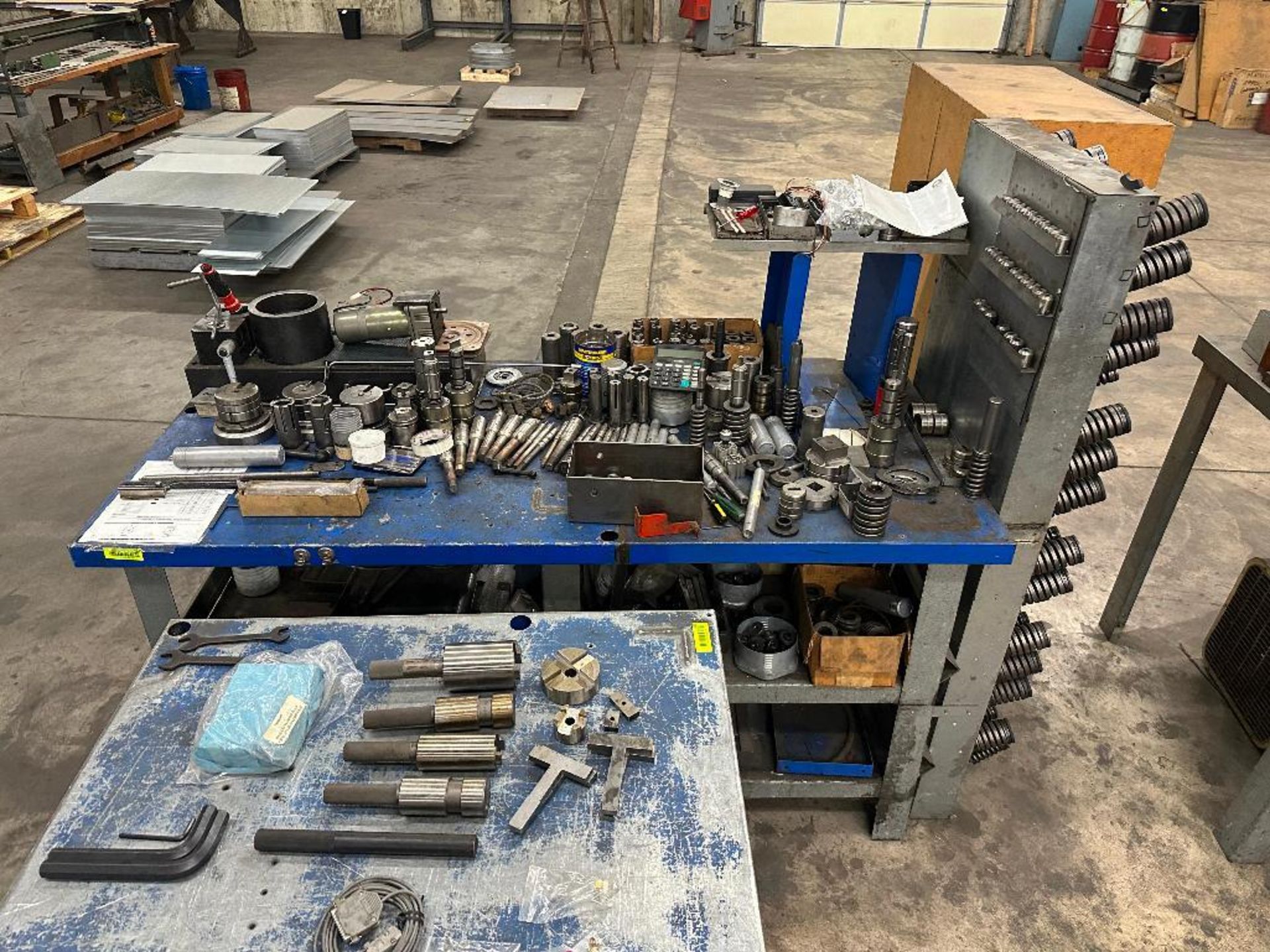 Amada Vipros 255 CNC Turret 20 Ton Press WITH SBC CHILLER AND FULL WORK TABLE OF PARTS AND ACCESSORI - Image 68 of 70