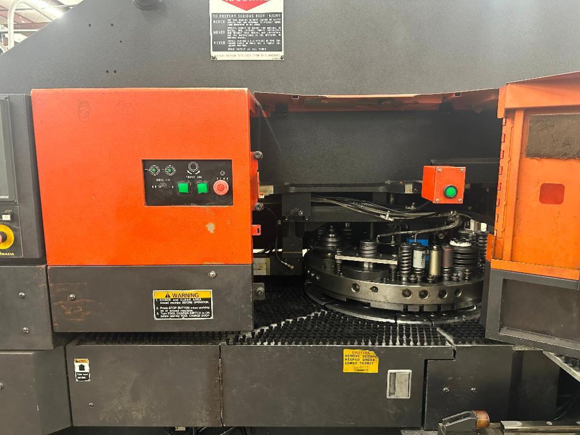 Amada Vipros 255 CNC Turret 20 Ton Press WITH SBC CHILLER AND FULL WORK TABLE OF PARTS AND ACCESSORI - Image 34 of 70
