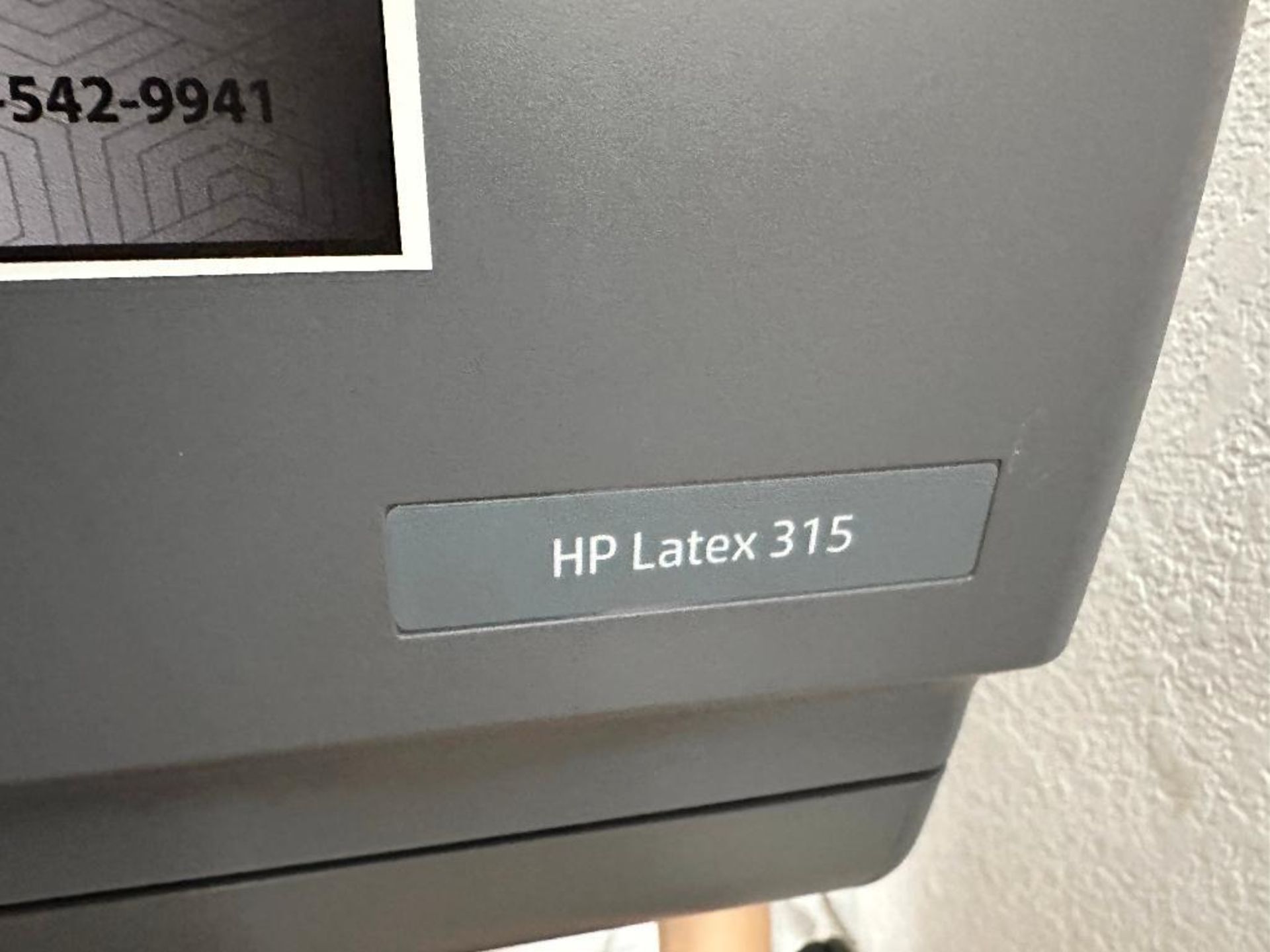DESCRIPTION HP LATEX 315 54" WIDE COLOR PRINTER. BRAND / MODEL: HP LATEX 315 ADDITIONAL INFORMATION - Image 3 of 4