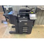 DESCRIPTION KYOCERA TASKALFA 3551CI LASER OFFICE COPIER W/ LEFT SIDE ATTACHMENT BRAND / MODEL: TASKA