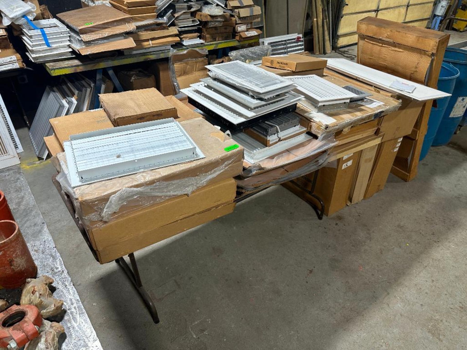 LARGE ASSORTMENT OF REGISTERS, VENT COVERS, AND OTHER HVAC PARTS