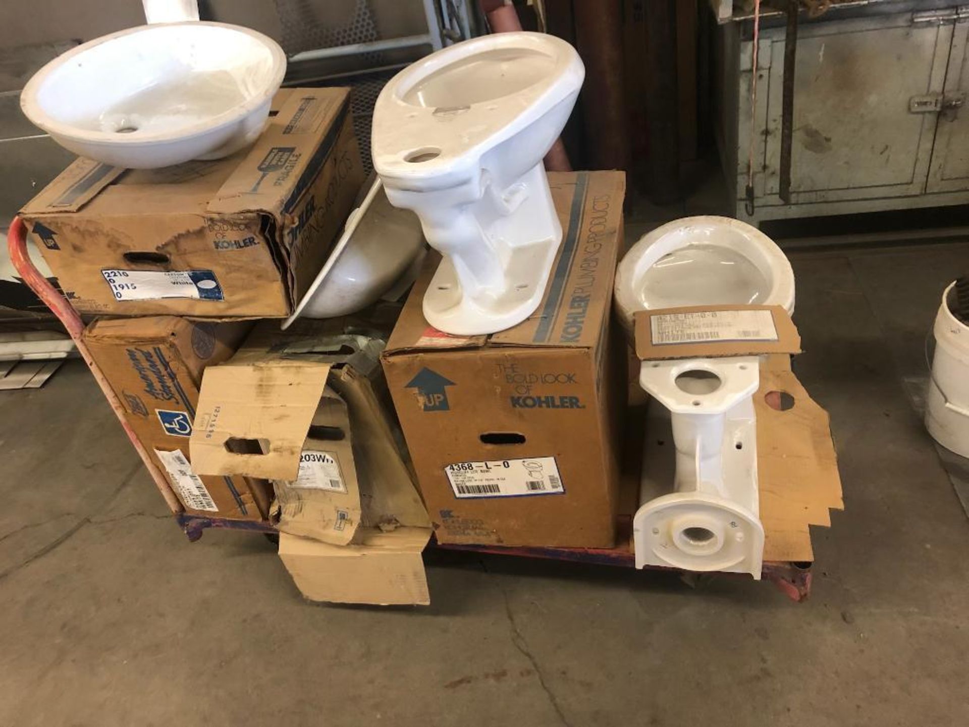 ASSORTED TOILET BOWLS AND LAVATORIES