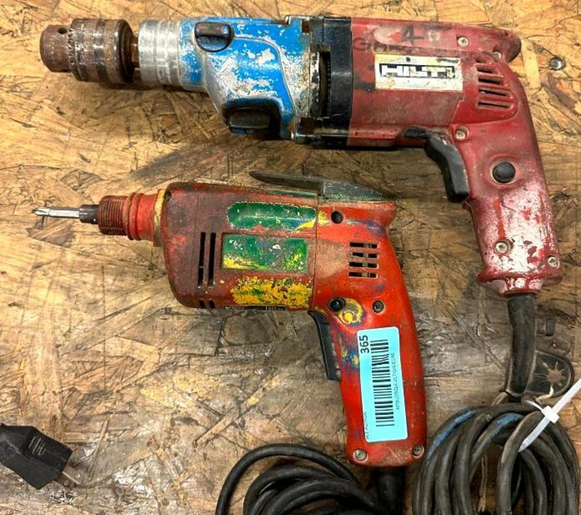 (2) ELECTRIC DRILLS