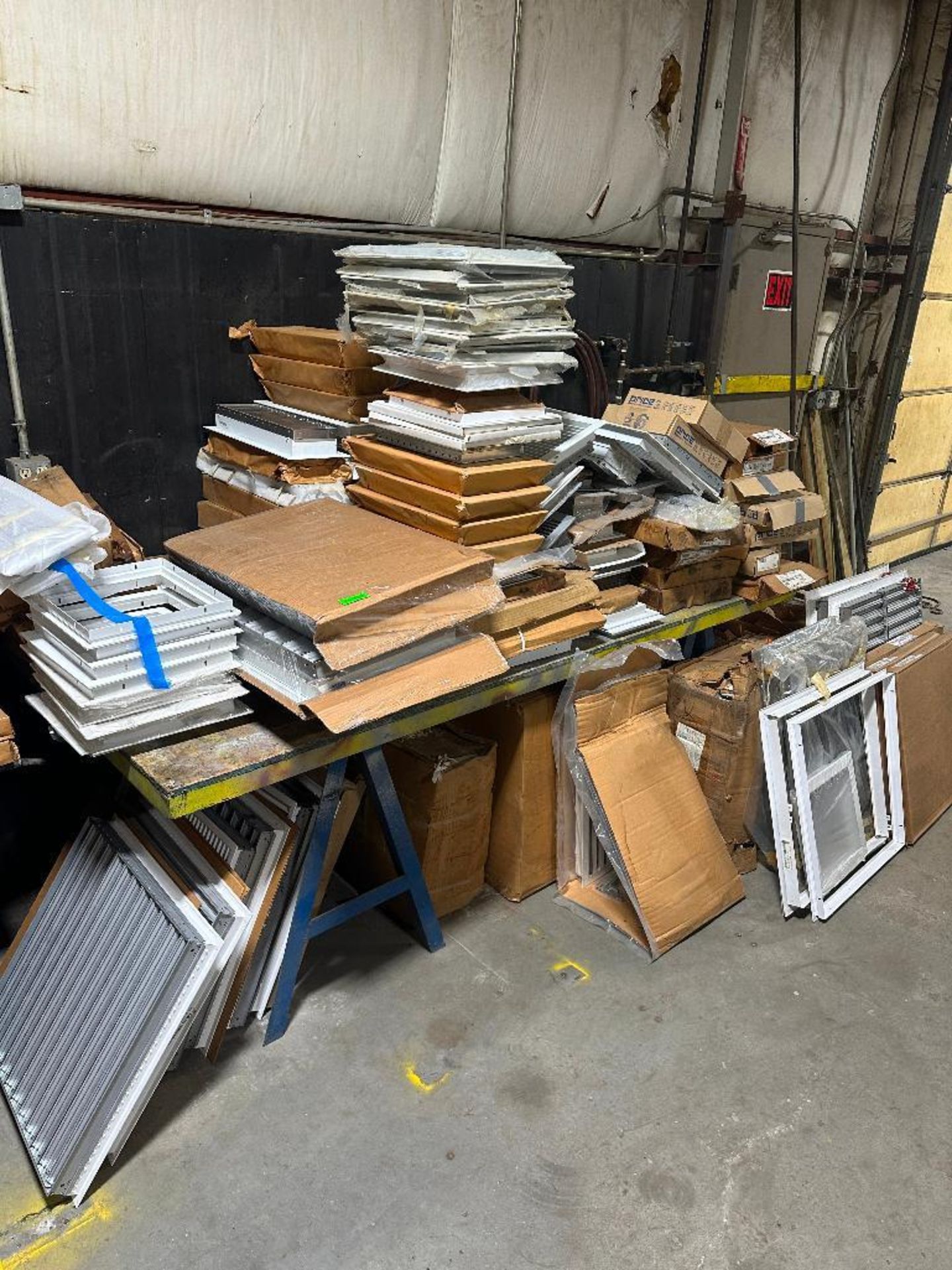 LARGE ASSORTMENT OF REGISTERS, VENT COVERS, AND OTHER HVAC PARTS