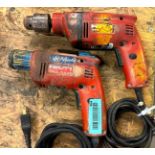 (2) ELECTRIC DRILLS