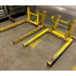 (2) - ROLLING MANUAL LIFT FORKS