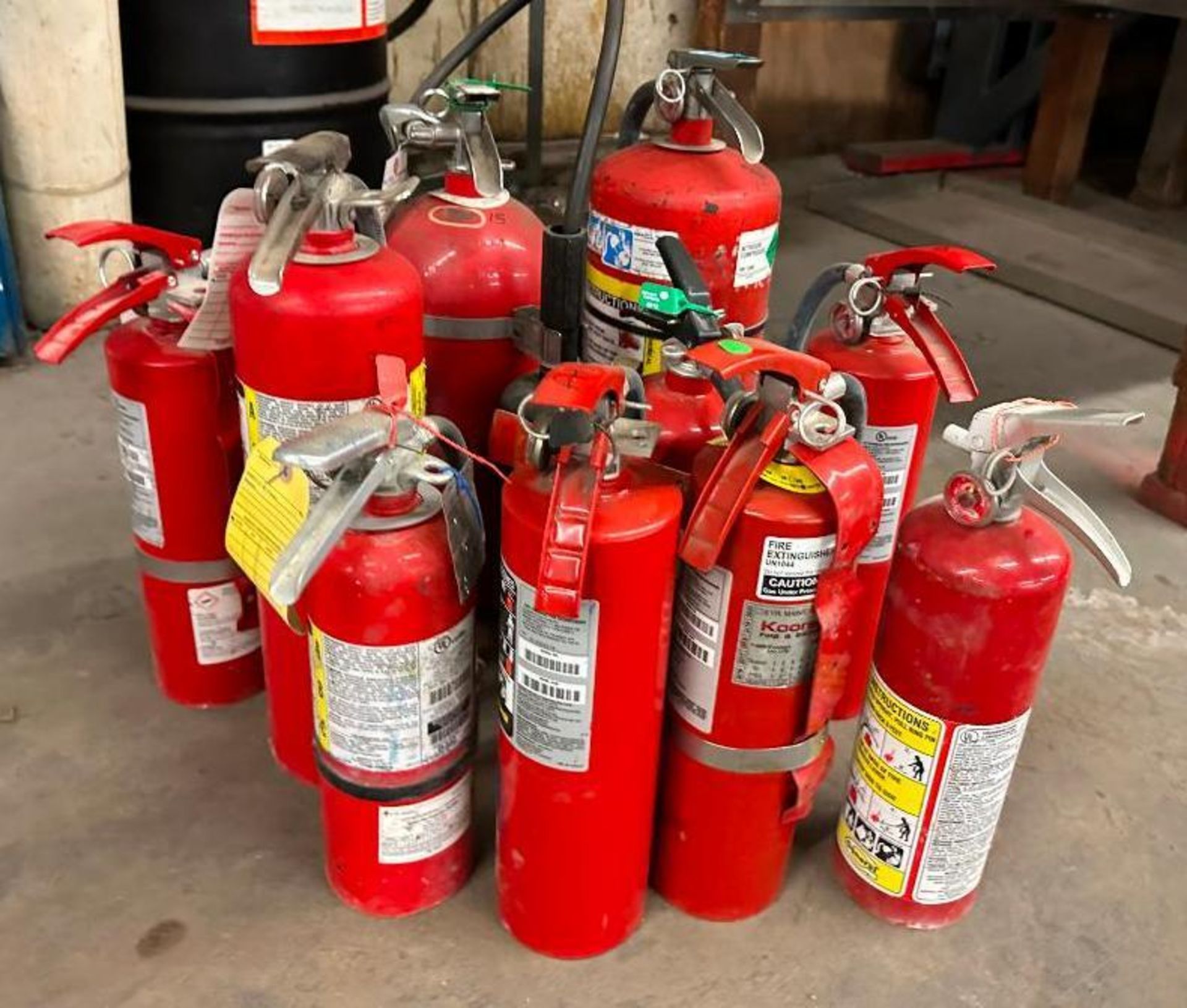 ASSORTED FIRE EXTINGUISHERS