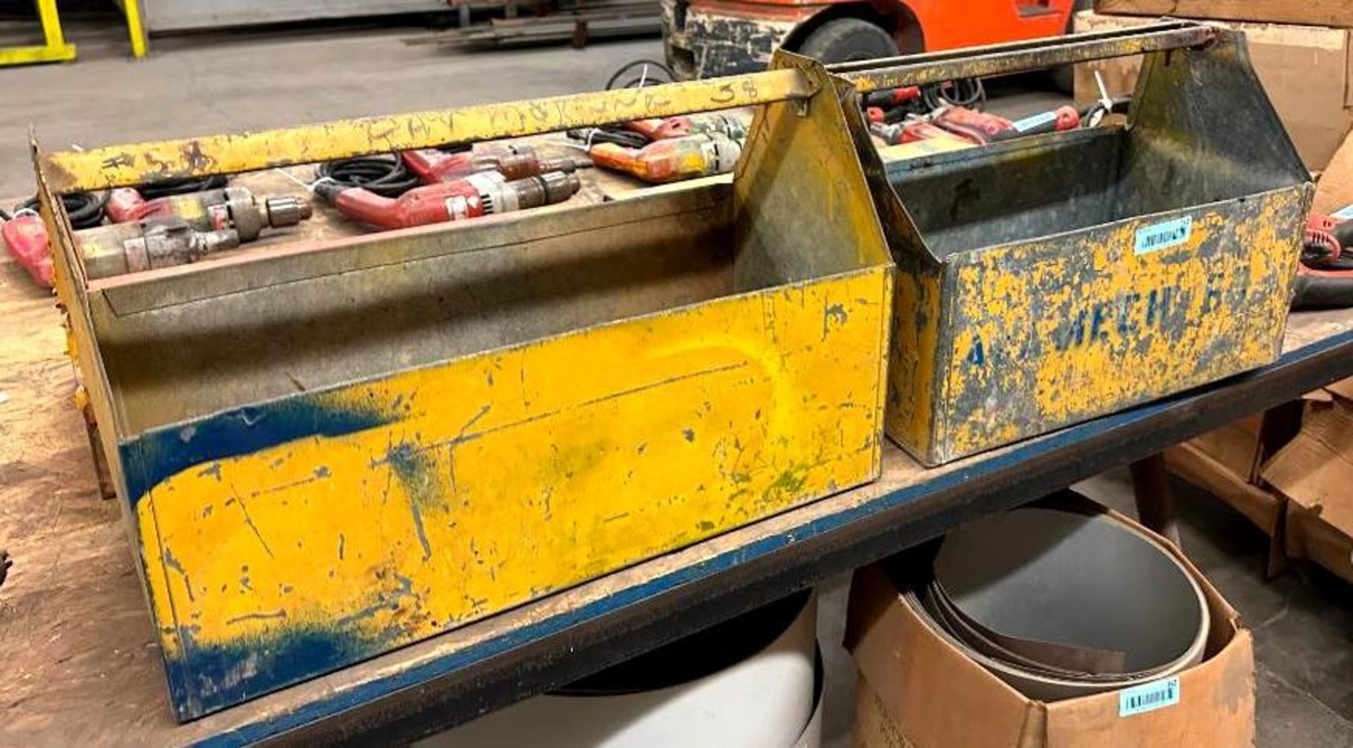 (2) METAL TOOL BOXES