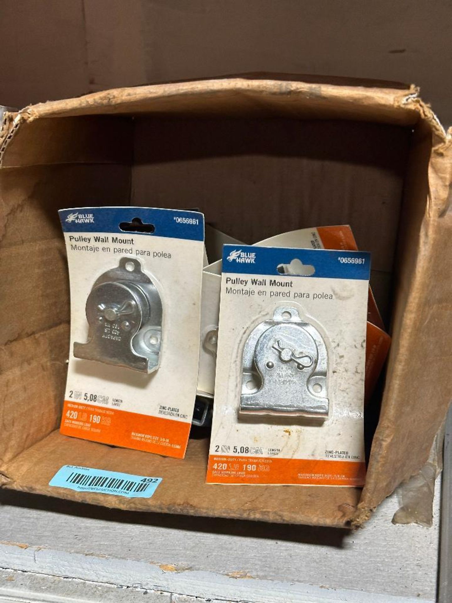 BOX OF PULLEY WALL MOUNTS