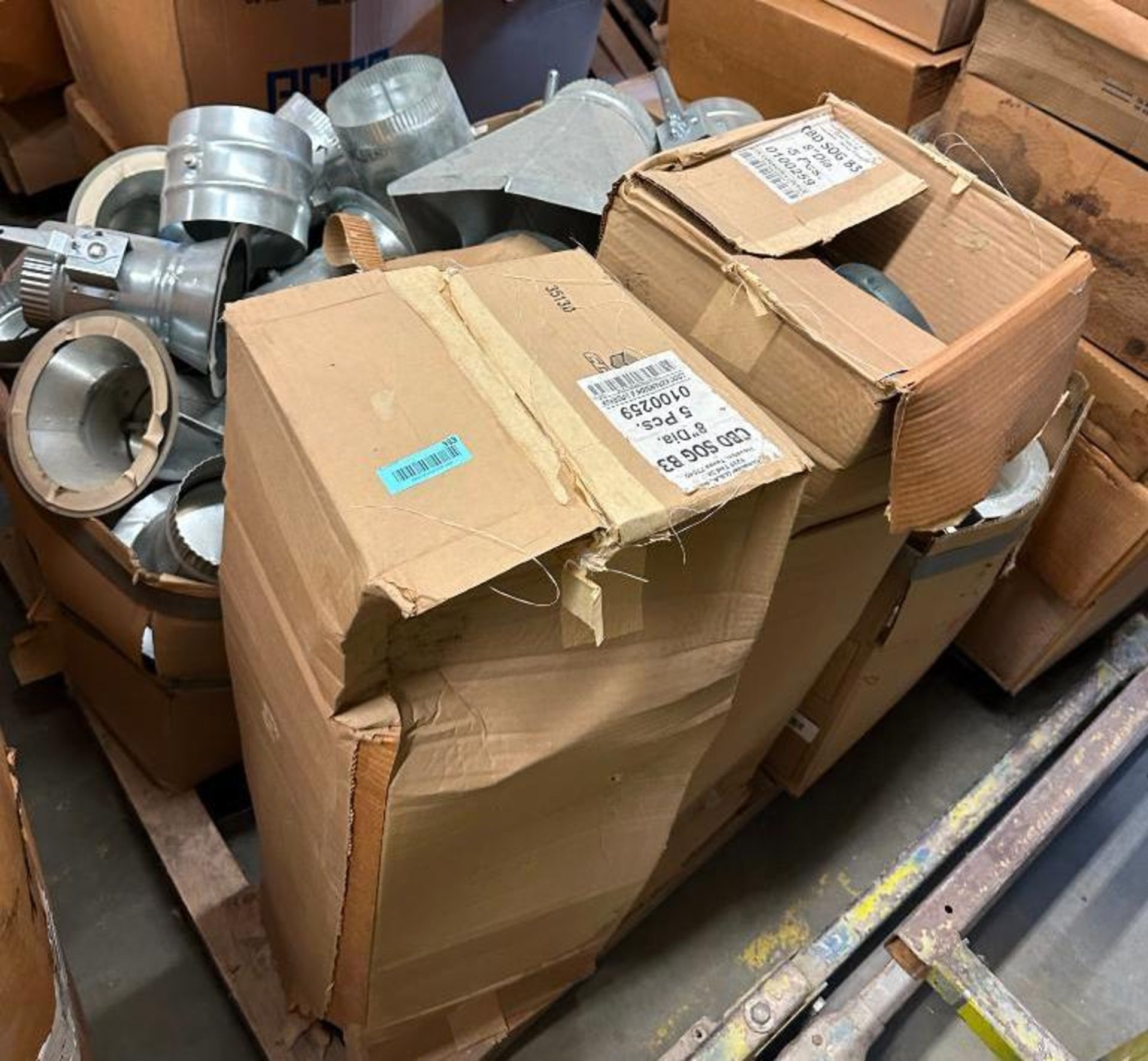 PALLET OF ASSORTED DUCT AS SHOWN