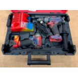 DRILL/DRIVER COMBO SET WITH CHARGER AND CASE