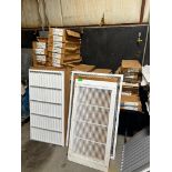 LARGE ASSORTMENT OF REGISTERS, VENT COVERS, AND OTHER HVAC PARTS