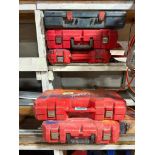 ASSORTED EMPTY TOOL BOXES