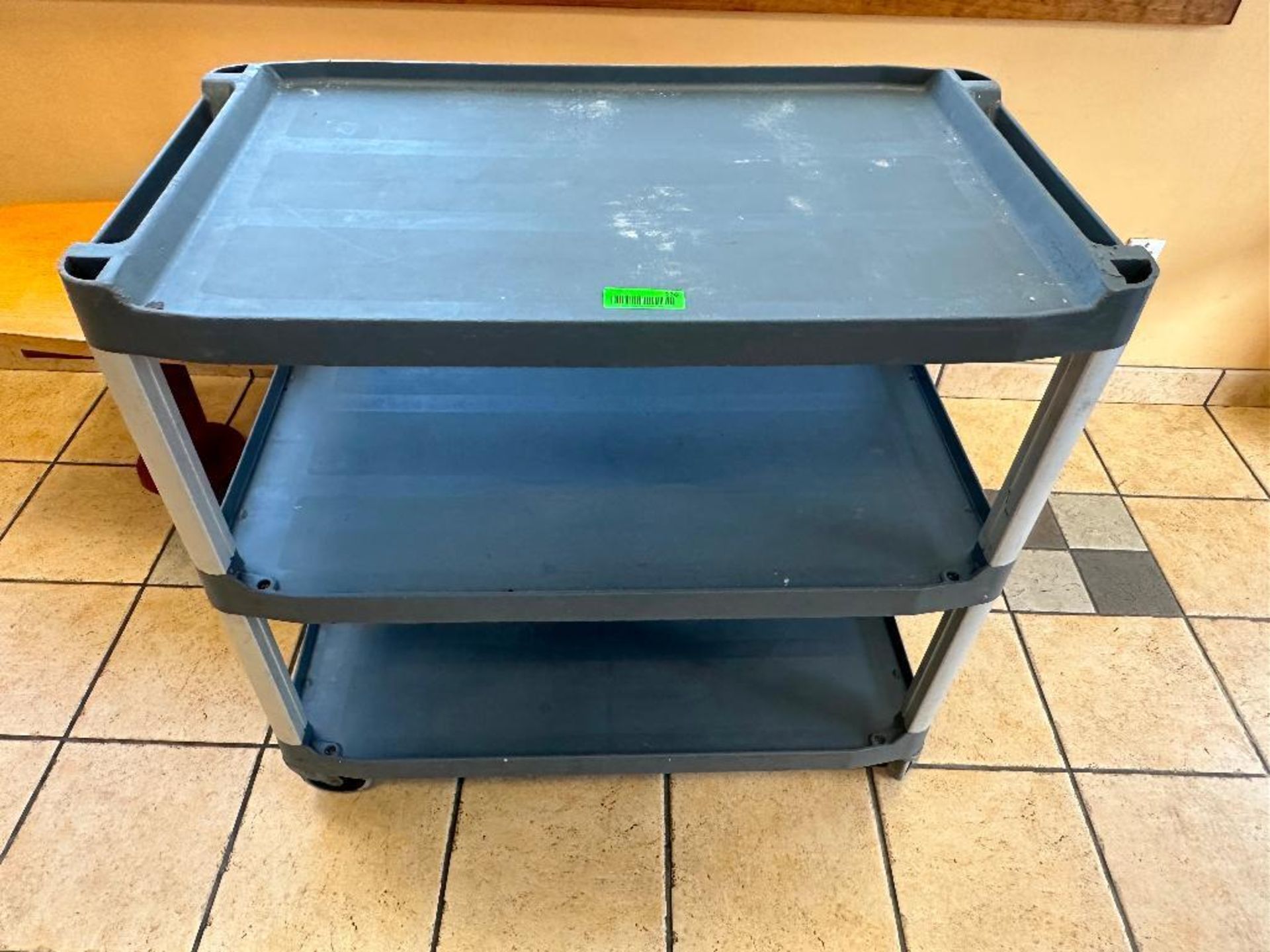 DESCRIPTION THREE TIER GREY PLASTIC UTILITY CART LOCATION 180 East Whitestone Blvd #164, Cedar Park,