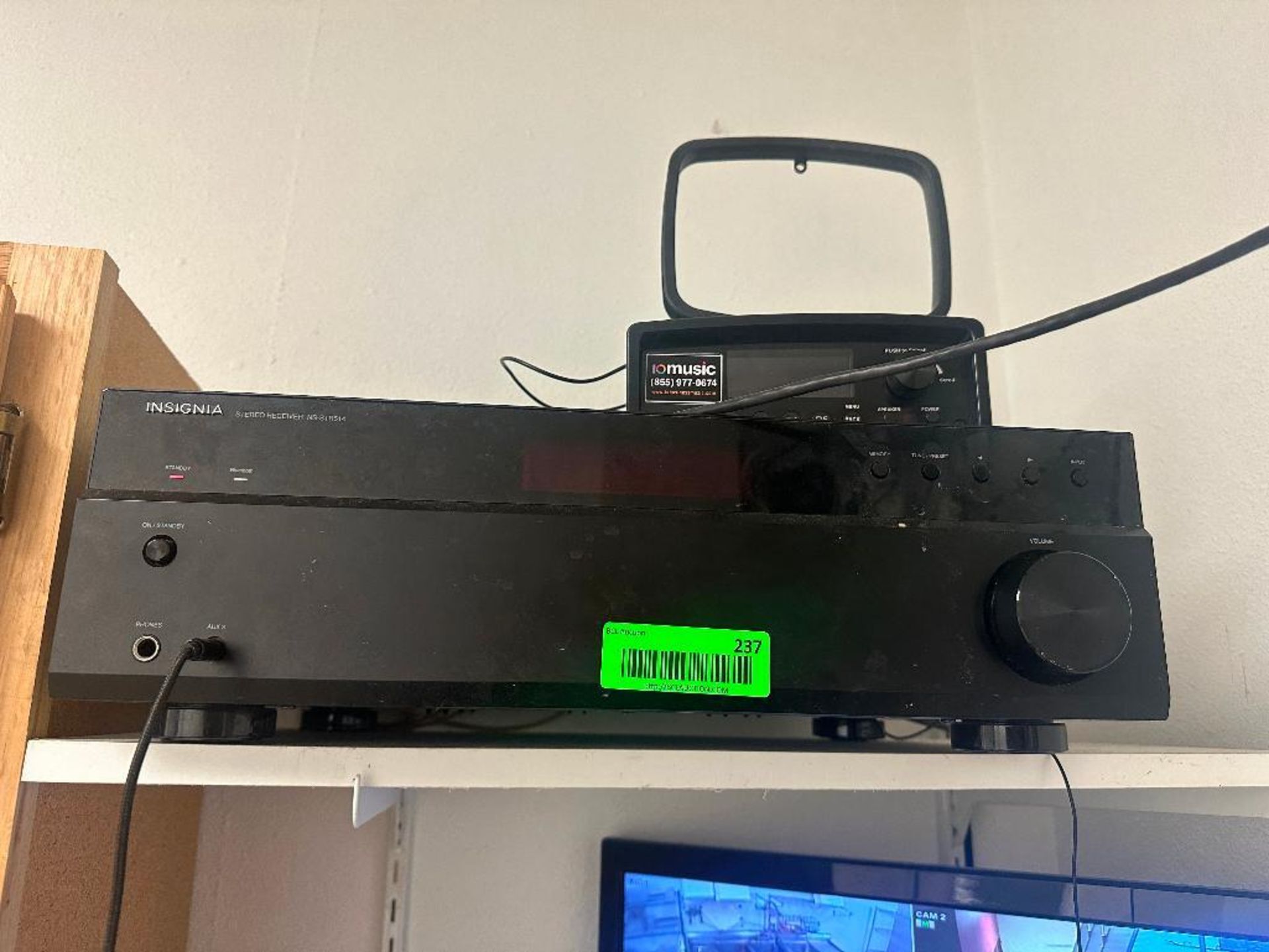 DESCRIPTION INSIGNIA STEREO RECEIVER BRAND / MODEL: INSIGNIA NS-STR14 LOCATION 180 East Whitestone B