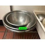 DESCRIPTION (3) STAINLESS MIXING BOWLS AND (1) COLANDER THIS LOT IS: SOLD BY THE PIECE LOCATION 7399